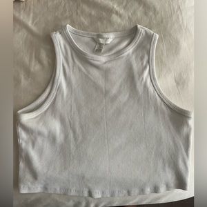 H&M white cropped tank